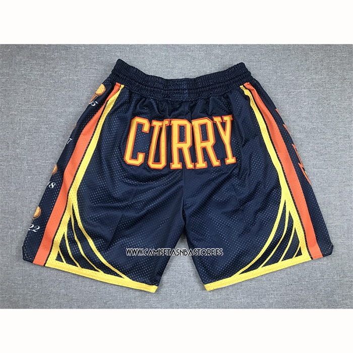 Stephen Curry Pantalone Golden State Warriors 2022 NBA Finals Azul